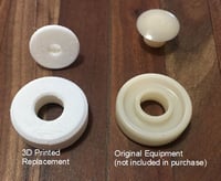 Image 3 of Mid century modern desk drawer roller set Anderson Hickey