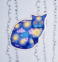 Feline Moon Magnet
