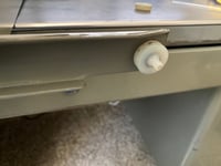 Image 3 of Mid century modern desk drawer roller set steelcase clone