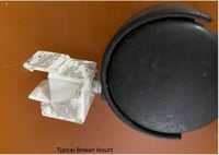 Image 3 of elfa caster wheel mount clip