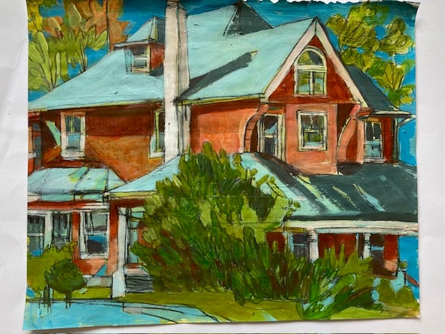 Image of Rutger's Park Landscape Painting Sale