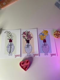 Image 3 of Soy sauce and flower combo original art prints 