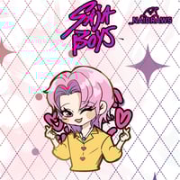 Image 5 of (PRE-ORDER) Kpop Demon Hunters SAJA Boys Enamel pin