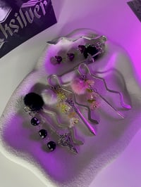 Image 2 of Flower sword silver bookmarks, fantasy bookmarks, book lover gift 