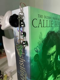 Image 9 of Flower sword silver bookmarks, fantasy bookmarks, book lover gift 