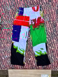 Image 1 of welsh cycling top patchwork trousers 1/1