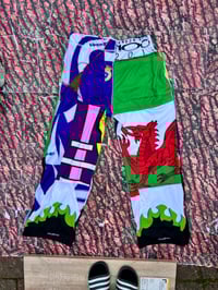 Image 2 of welsh cycling top patchwork trousers 1/1