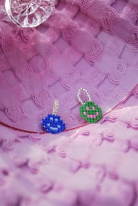 Image 1 of Smiley Face Beaded Charm – Retro Y2K Pendant