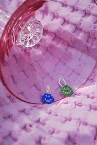 Image 2 of Smiley Face Beaded Charm – Retro Y2K Pendant