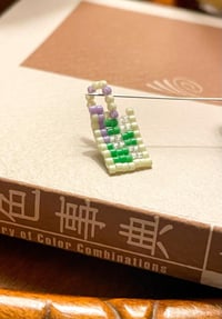 Image 3 of Iced Matcha Beaded Charm – Mini Green Tea Drink Pendant