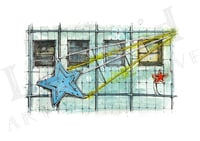Barrowland Ballroom Shooting Star A4 print