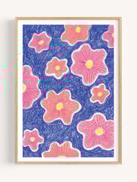 Image 2 of Starflowers – Colorful Botanical Art Print