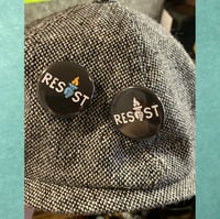 Image 5 of RESIST with Liberty Torch 1.25" Pin Back Button