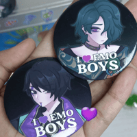 Image 1 of i love emo boys buttons