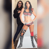 WWE Victoria Black Widow Customs Gear Life-Size Cardboard Standup + Free Signed 8x10