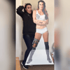 TNA Knockout Tara White Gear Life-Size Cardboard Standup + Free Signed 8x10
