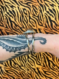 Image 3 of Sterling silver cuff with stamps and scorpion 