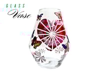 Image 1 of Soft diamond glass vase with great customized design.