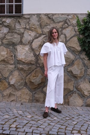 Image of HORTENSIA Light Cotton Pants