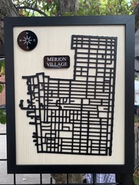 Laser Cut Wood Map