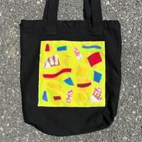 Image 2 of Shapes Collage Tote in Black