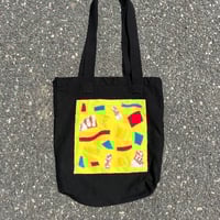 Image 1 of Shapes Collage Tote in Black