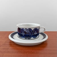 Image 1 of Arabia Finland Anemone Tea Cup with Saucer