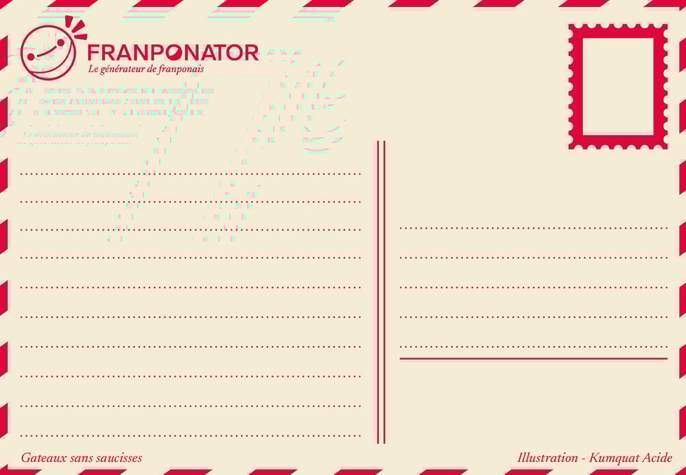 Image of Gateaux sans saucisses