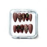 Priklijuojami nagai - Cherrywood Cross (Vidutinio ilgio)