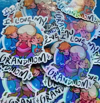 Image 1 of I Love My Grandmom Sticker