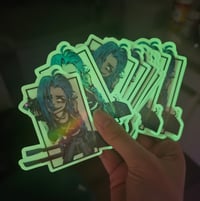Image 2 of Jinx Holo Sticker (GLOW IN THE DARK)