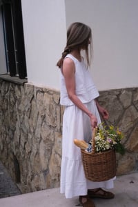 Image 1 of GERTRUD Cotton Pintuck Skirt