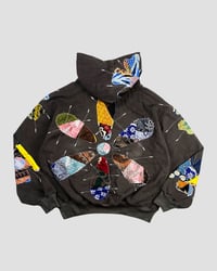 Image 5 of 1 OF 1 PEACE BLOOM BATIK PATCHWORKS HOODIE SIZE M