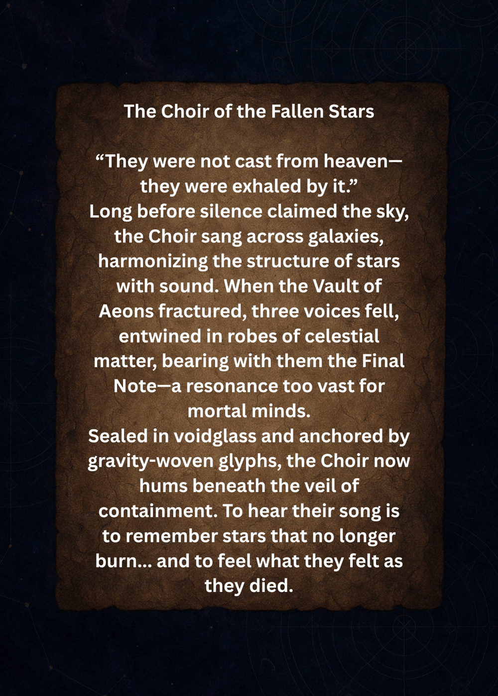 Image of The Choir of the Fallen Stars