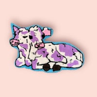 Image 1 of Two headed calf rug 