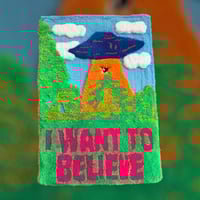 Image 1 of I want to believe wall hanger 