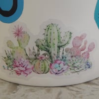 Image 2 of Clear cactus sticker, laptop sticker, water bottle decal-2b161b65