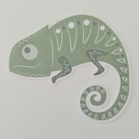 Image 4 of Chameleon sticker, amphibian sticker, water resistant, lizard sticker