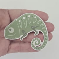 Image 5 of Chameleon sticker, amphibian sticker, water resistant, lizard sticker