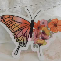 Image 2 of Clear butterfly sticker, laptop sticker, sticker for journal-f1806bf4