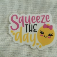 Image 2 of Clear lemon sticker, laptop sticker, sticker for journal, squeeze the day