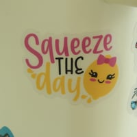 Image 3 of Clear lemon sticker, laptop sticker, sticker for journal, squeeze the day