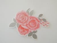 Image 4 of Clear floral rose sticker, laptop sticker, sticker for journal-585a2fa0