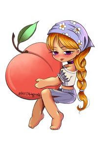 Image 3 of Fruit Set 🍉🍑🥥🍍🥝 🍒 