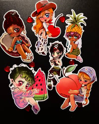 Image 1 of Fruit Set 🍉🍑🥥🍍🥝 🍒 