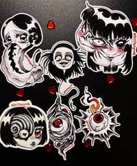 Image 1 of Junji ito set (6 stickers)