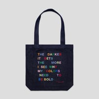  'Why my colors need to be bold' -  denim Carrie 