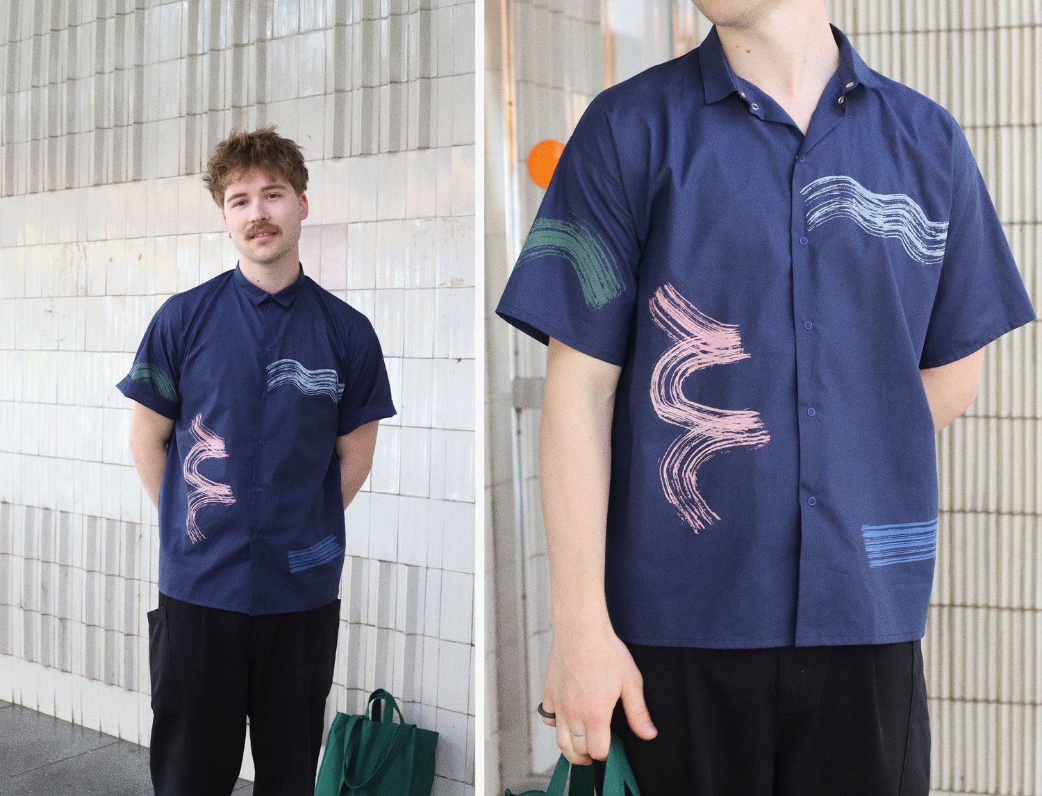 Image of DARK BLUE UNISEX SHIRT