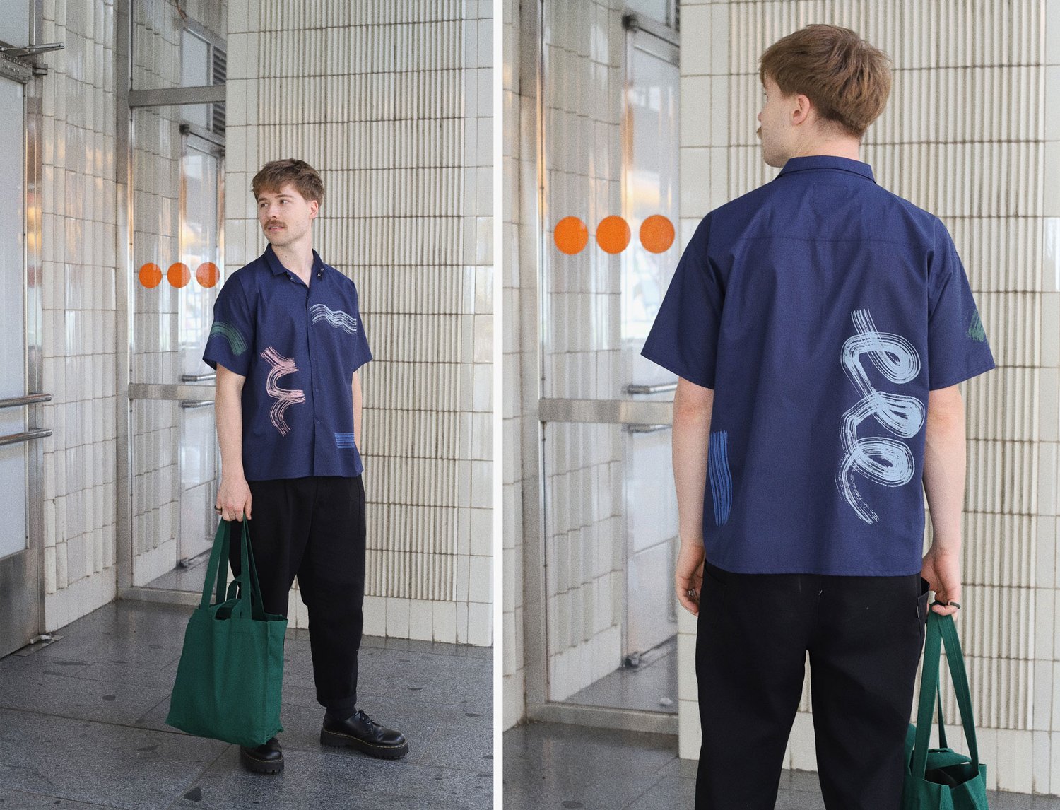 Image of DARK BLUE UNISEX SHIRT