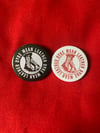 Mean leather dyke badge 
